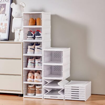 Portable Folding Shoe Organizer Rack