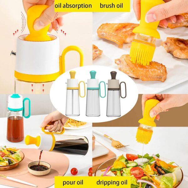 Glass Large Olive Oil Dispenser Bottle for Kitchen