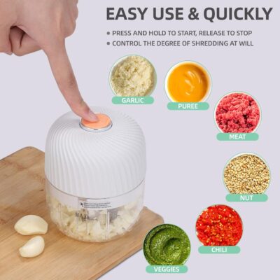 Mini Portable Electric Veggie Garlic Chopper