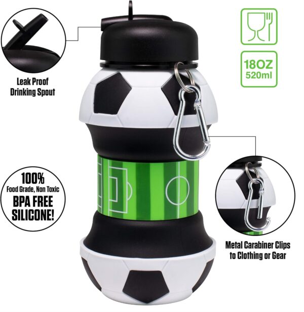 Collapsible Football Water Bottle